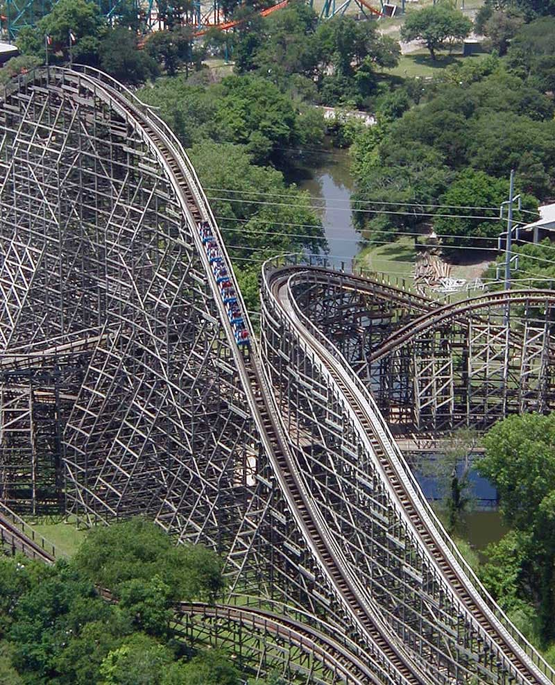 Wooden Roller Coaster 2